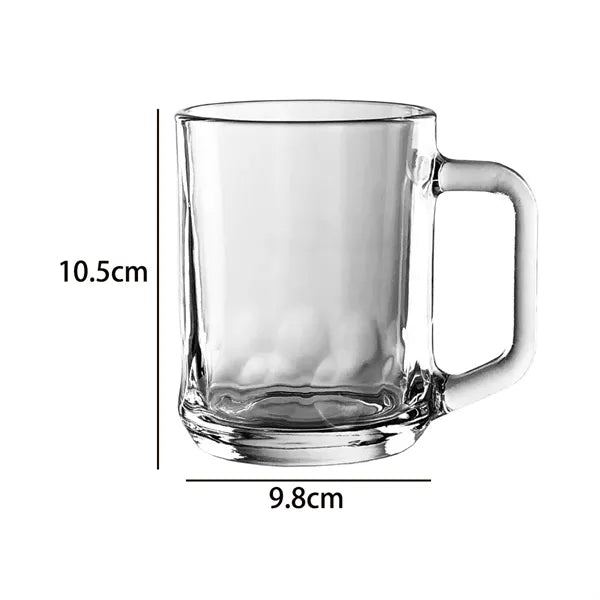 9.5 oz. Clear Glass Coffee Mug with Custom Logo