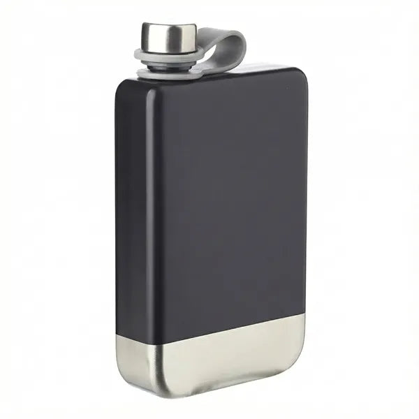 Two-Tone Stainless-Steel Hip Flask, 8 oz.