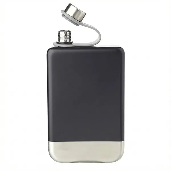 Two-Tone Stainless-Steel Hip Flask, 8 oz.