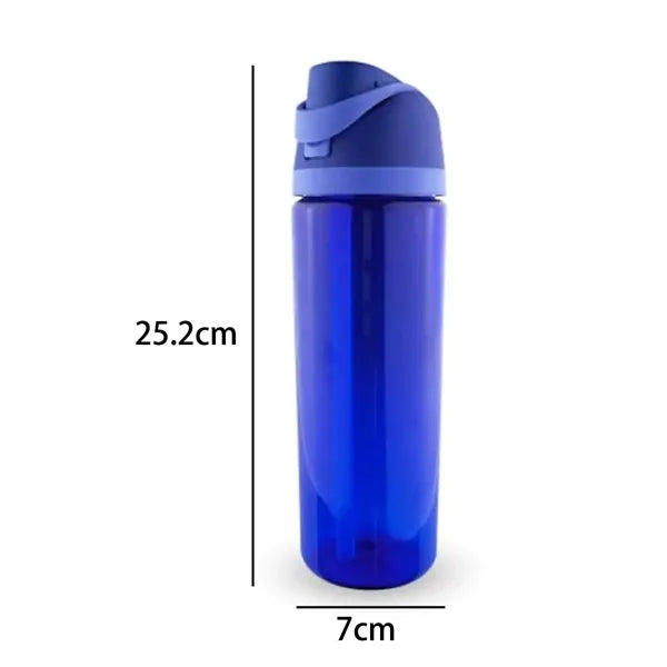 25 oz. Sports Plastic Water Bottle with Flip Lid and Handle