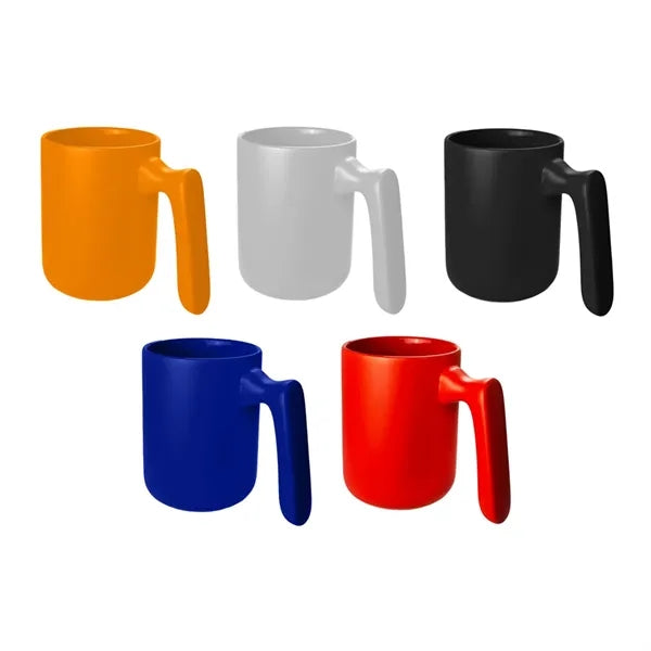 15 oz. Ceramic Mug with Ergonomic Handle Design