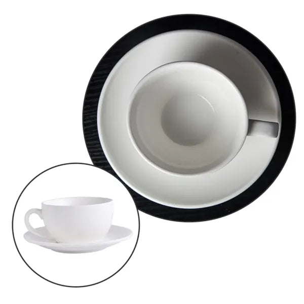 10 oz. Ceramic Cup and Saucer Set for Coffee & Tea