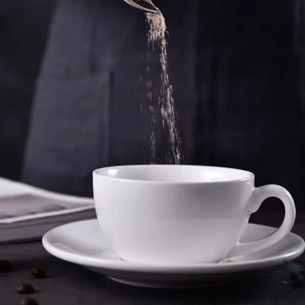 10 oz. Ceramic Cup and Saucer Set for Coffee & Tea
