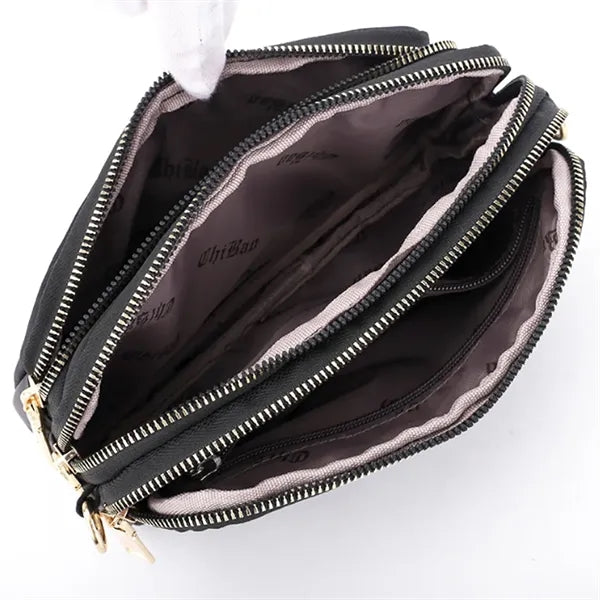 Nylon Crossbody Bag with Adjustable Strap