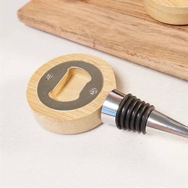 Bamboo Magnetic Bottle Opener Fridge Magnet