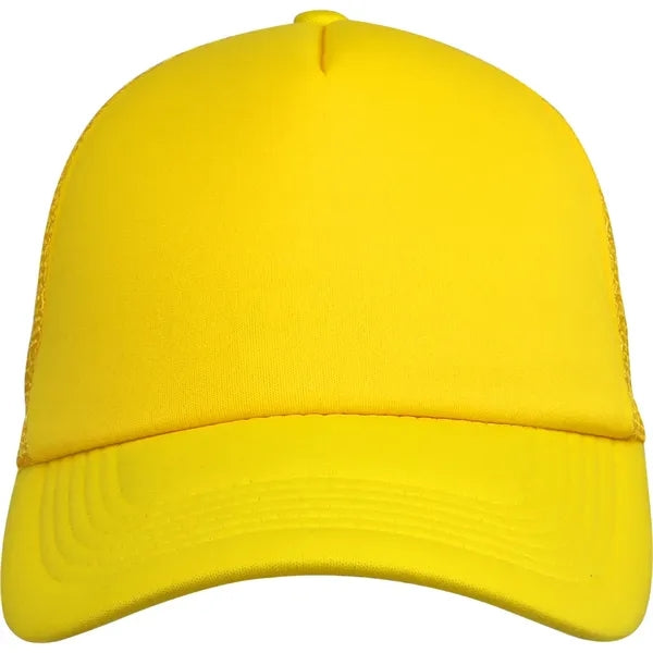 5 Panel Unstructured Mesh Back Trucker Cap