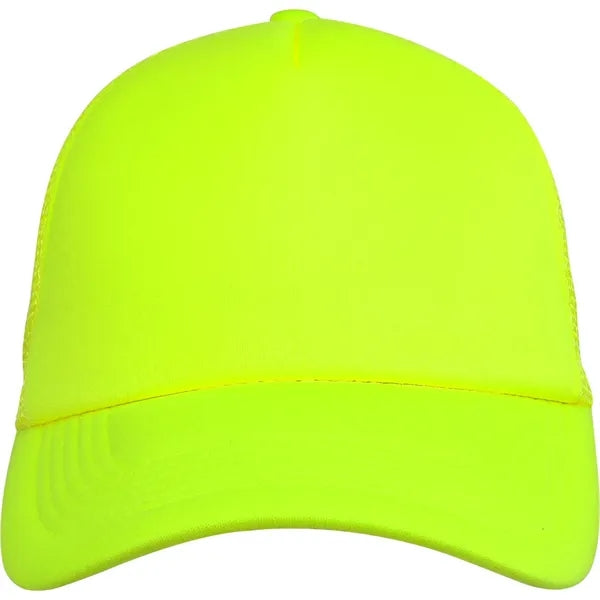 5 Panel Unstructured Mesh Back Trucker Cap
