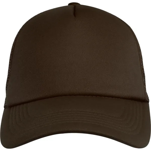 5 Panel Unstructured Mesh Back Trucker Cap