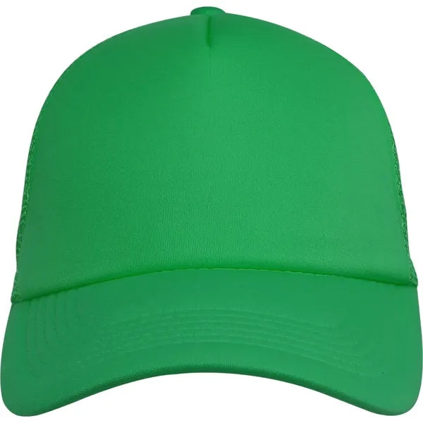 5 Panel Unstructured Mesh Back Trucker Cap