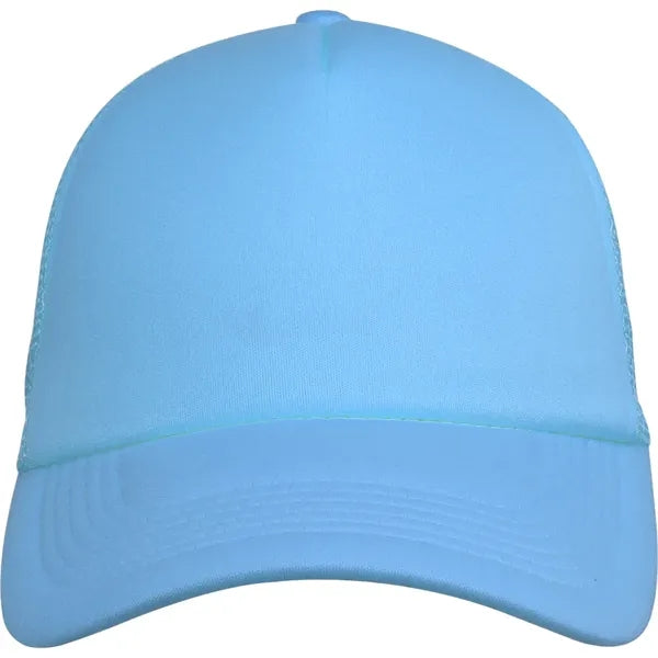 5 Panel Unstructured Mesh Back Trucker Cap