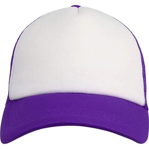 5 Panel Unstructured Mesh Back Trucker Cap