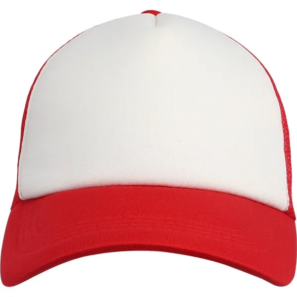 5 Panel Unstructured Mesh Back Trucker Cap