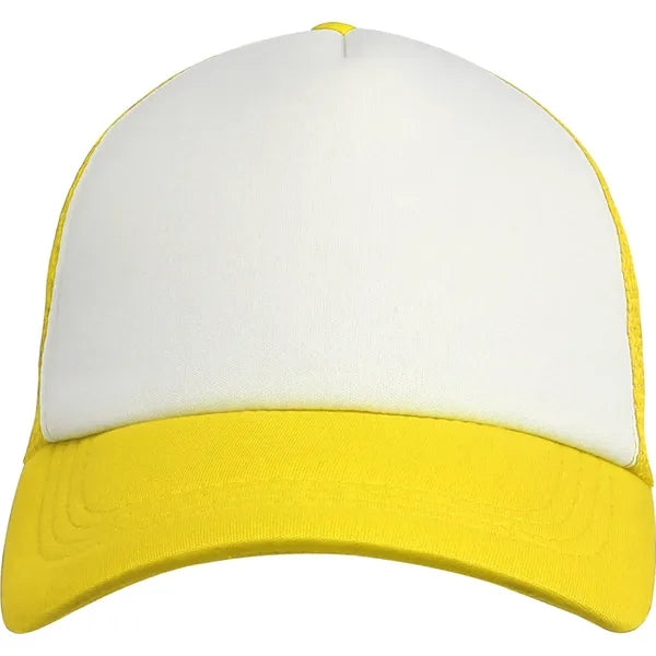 5 Panel Unstructured Mesh Back Trucker Cap