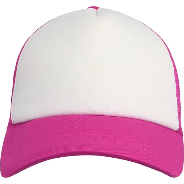 5 Panel Unstructured Mesh Back Trucker Cap
