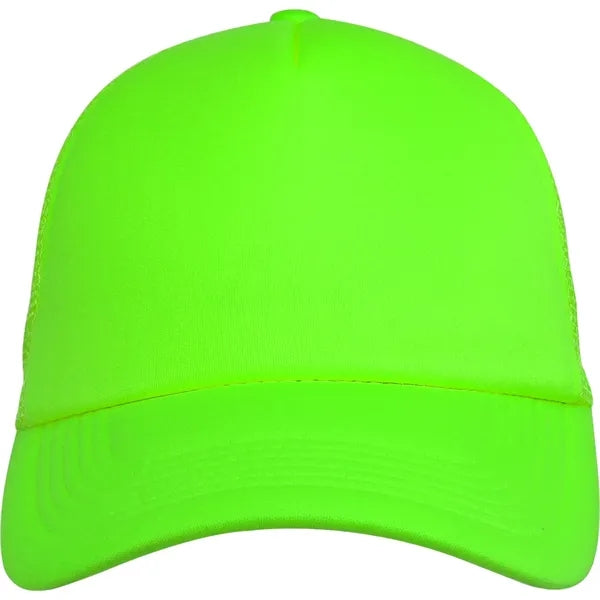5 Panel Unstructured Mesh Back Trucker Cap