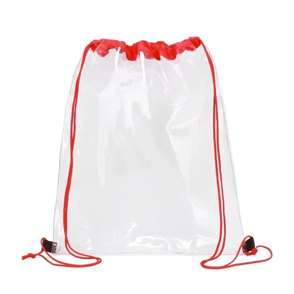 Clear PVC Drawstring Backpack