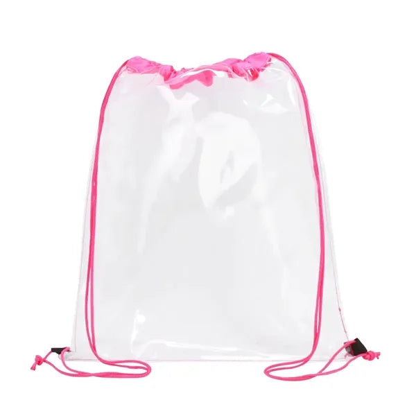 Clear PVC Drawstring Backpack