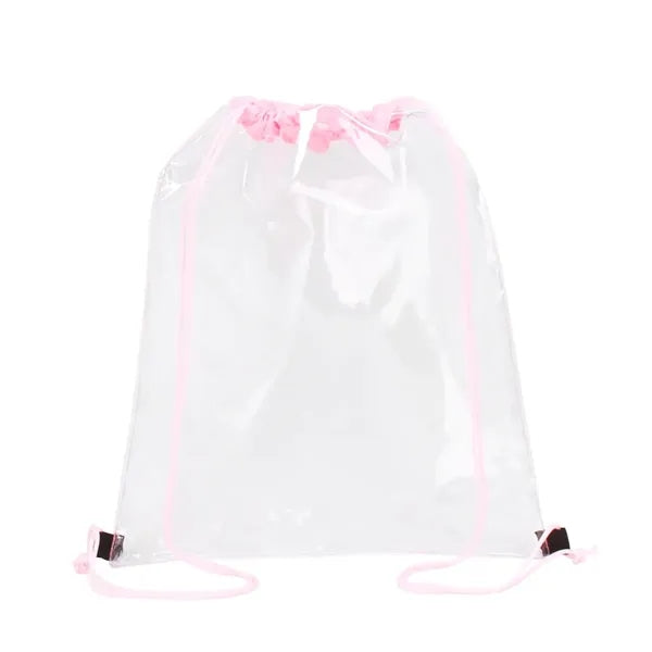 Clear PVC Drawstring Backpack