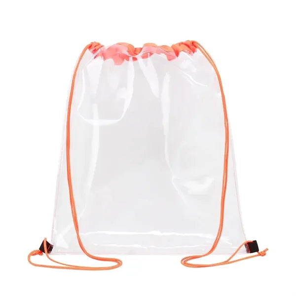 Clear PVC Drawstring Backpack