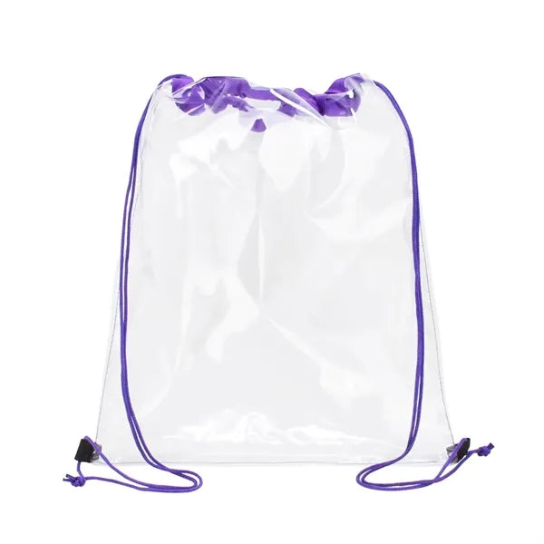Clear PVC Drawstring Backpack