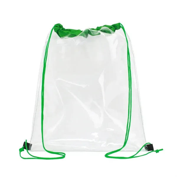 Clear PVC Drawstring Backpack