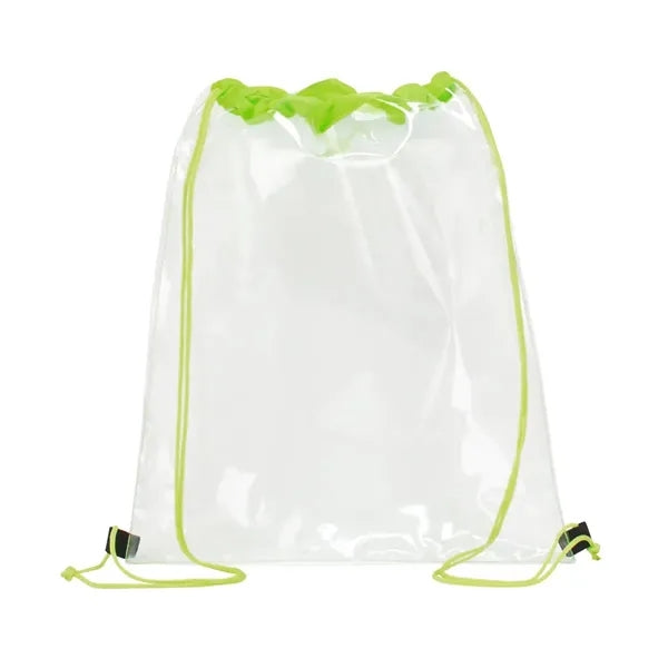 Clear PVC Drawstring Backpack