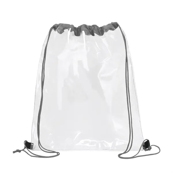 Clear PVC Drawstring Backpack