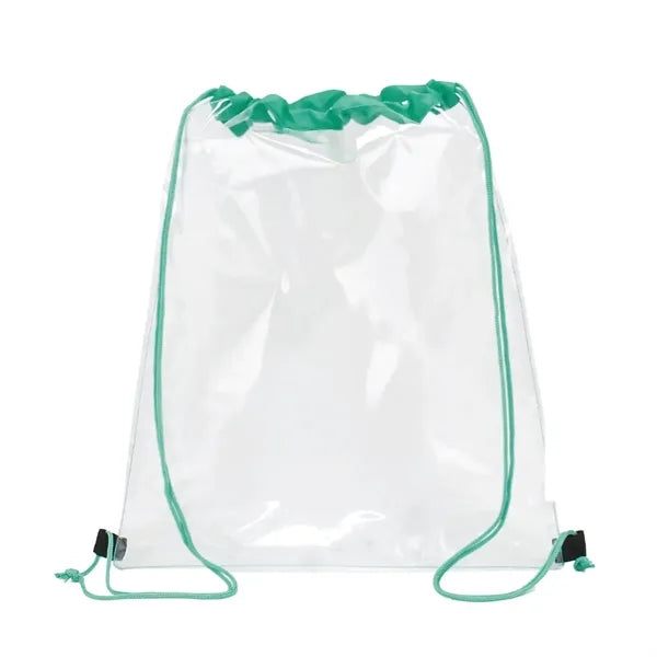 Clear PVC Drawstring Backpack