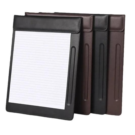 Leather Magnetic Clipboard With Pen Slot