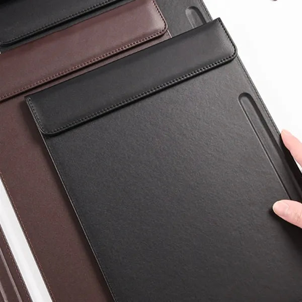 Leather Magnetic Clipboard With Pen Slot