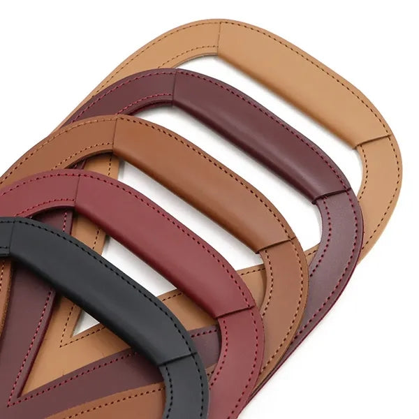 PU Leather Wine Bottle Bag with Handle Design