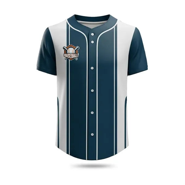 Unisex Full-Button Sublimated (UPF Mesh) Baseball Jersey