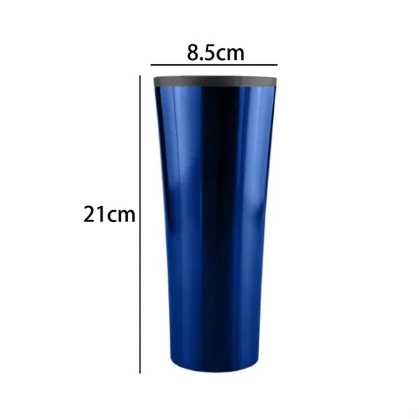 12 oz. Stainless Steel Tumbler with Straw & Flip Lid