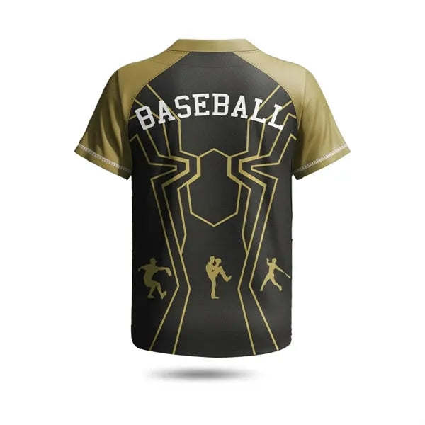 Sublimation UPF Baseball Henley for Men & Women