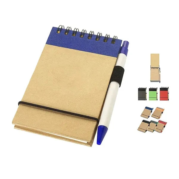 Eco Spiral Notebook with Matching Recycled Pen