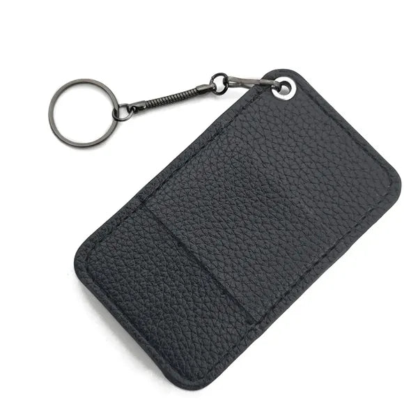 Golf Tee and Divot Tool Keychain Set Faux Leather Holder