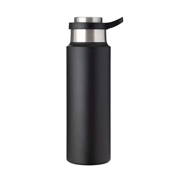 Harriton 22 oz Vacuum Insulated Water Bottle With Push-Lo...