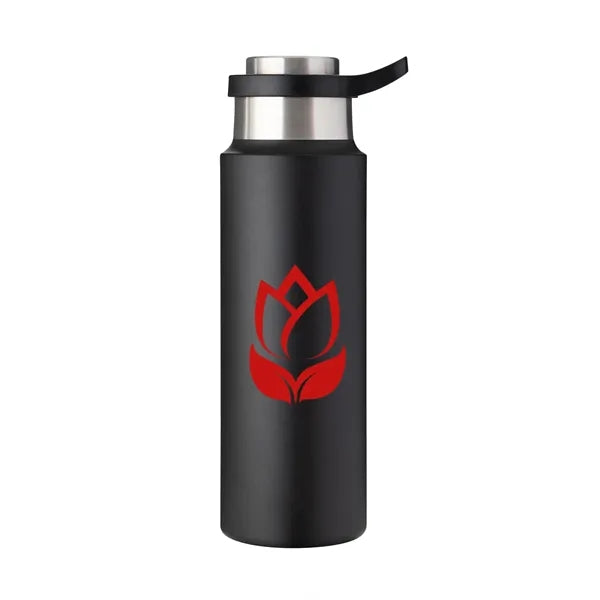 Harriton 22 oz Vacuum Insulated Water Bottle With Push-Lo...