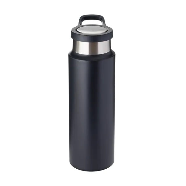 Harriton 22 oz Vacuum Insulated Water Bottle With Push-Lo...