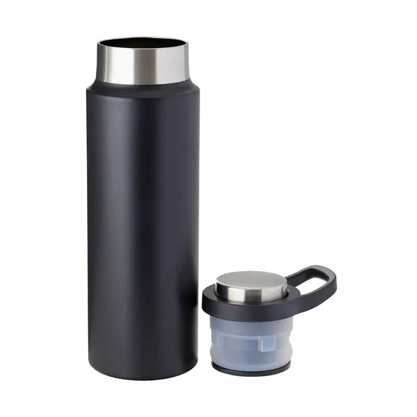 Harriton 22 oz Vacuum Insulated Water Bottle With Push-Lo...