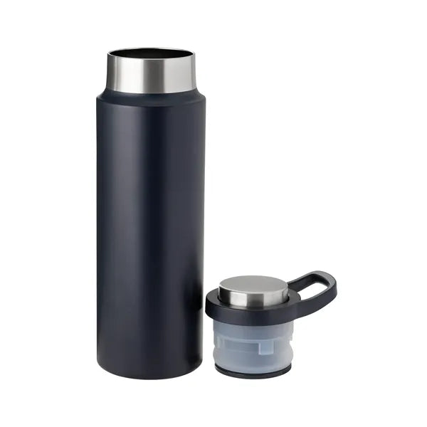 Harriton 22 oz Vacuum Insulated Water Bottle With Push-Lo...