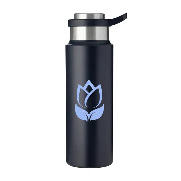 Harriton 22 oz Vacuum Insulated Water Bottle With Push-Lo...