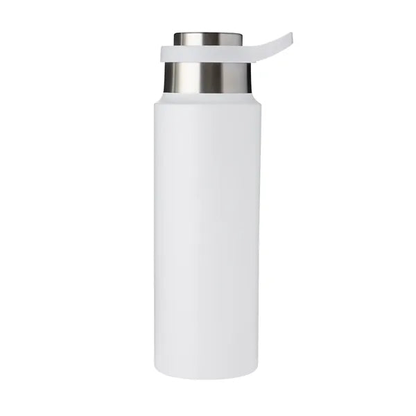 Harriton 22 oz Vacuum Insulated Water Bottle With Push-Lo...