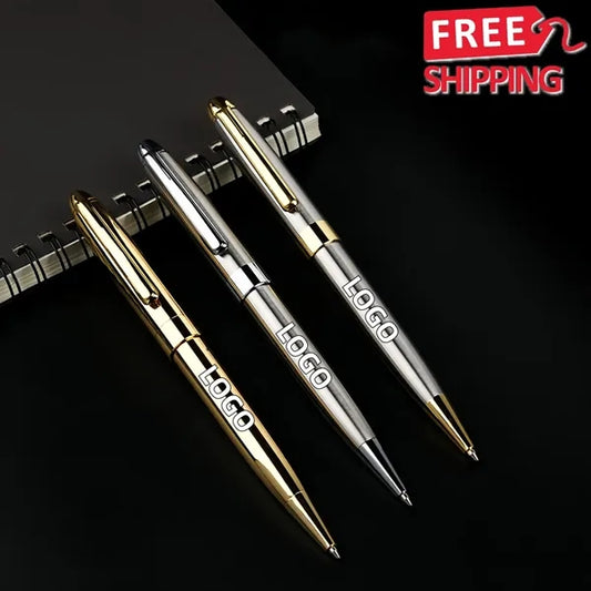 Metal Twist Pen For Smooth Writing In Office Tasks