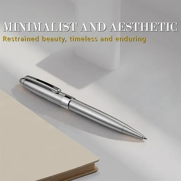 Metal Twist Pen For Smooth Writing In Office Tasks