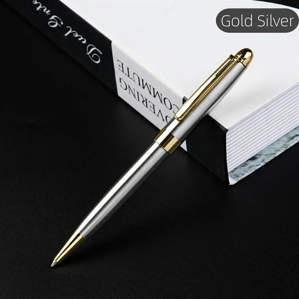 Metal Twist Pen For Smooth Writing In Office Tasks