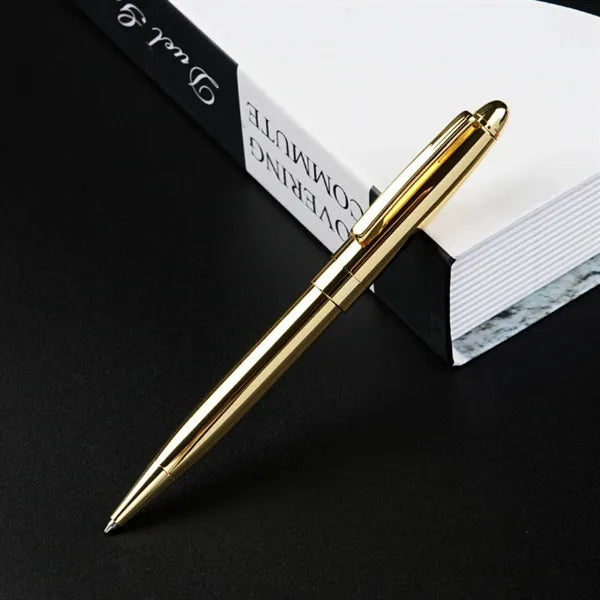 Metal Twist Pen For Smooth Writing In Office Tasks