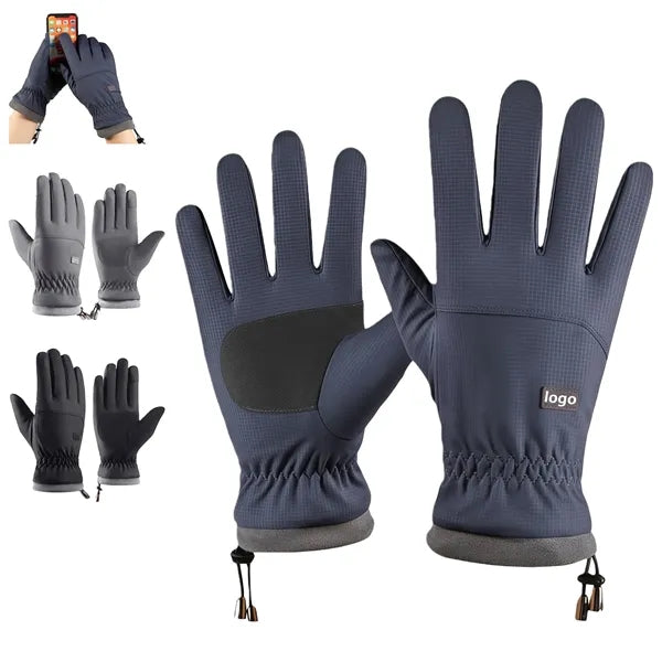 Waterproof Leather Winter Ski Gloves