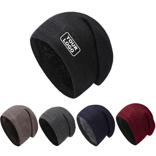Fleece-lined Knitted Hat