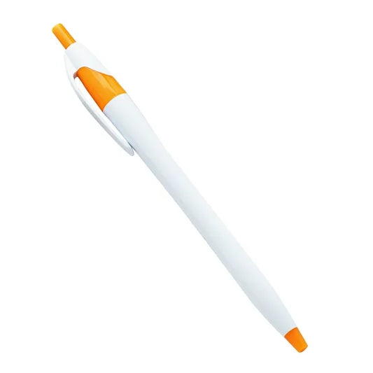 Pen-White with Orange Trim